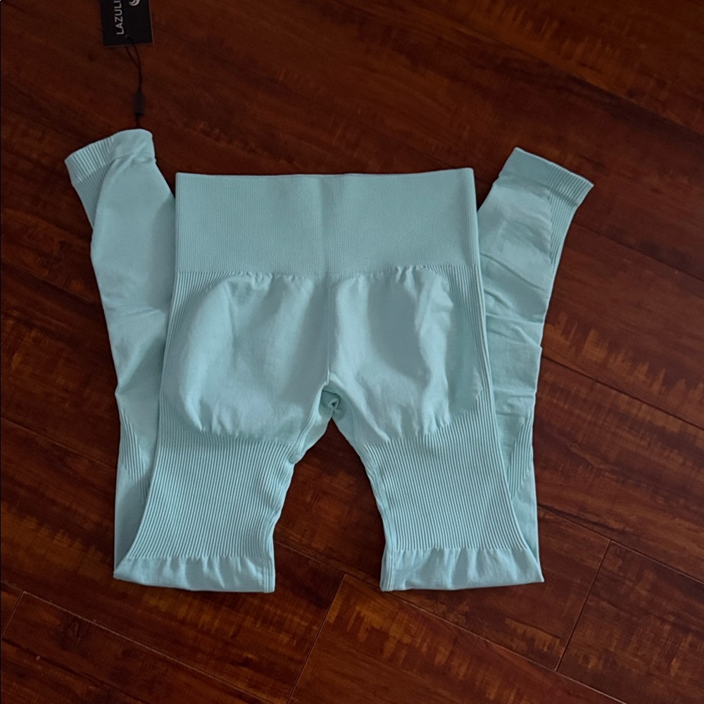 Lazuli Label Mint Contour High Waisted Seamless Leggings